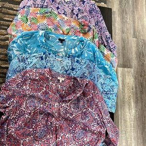 All 5 for one price $25  all are tunic style 2X 3/4 sleeve  from Talbots